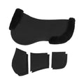 EquiFit UltraWool Thin ImpacTeq Half Pad with Shims - Black UltraWool