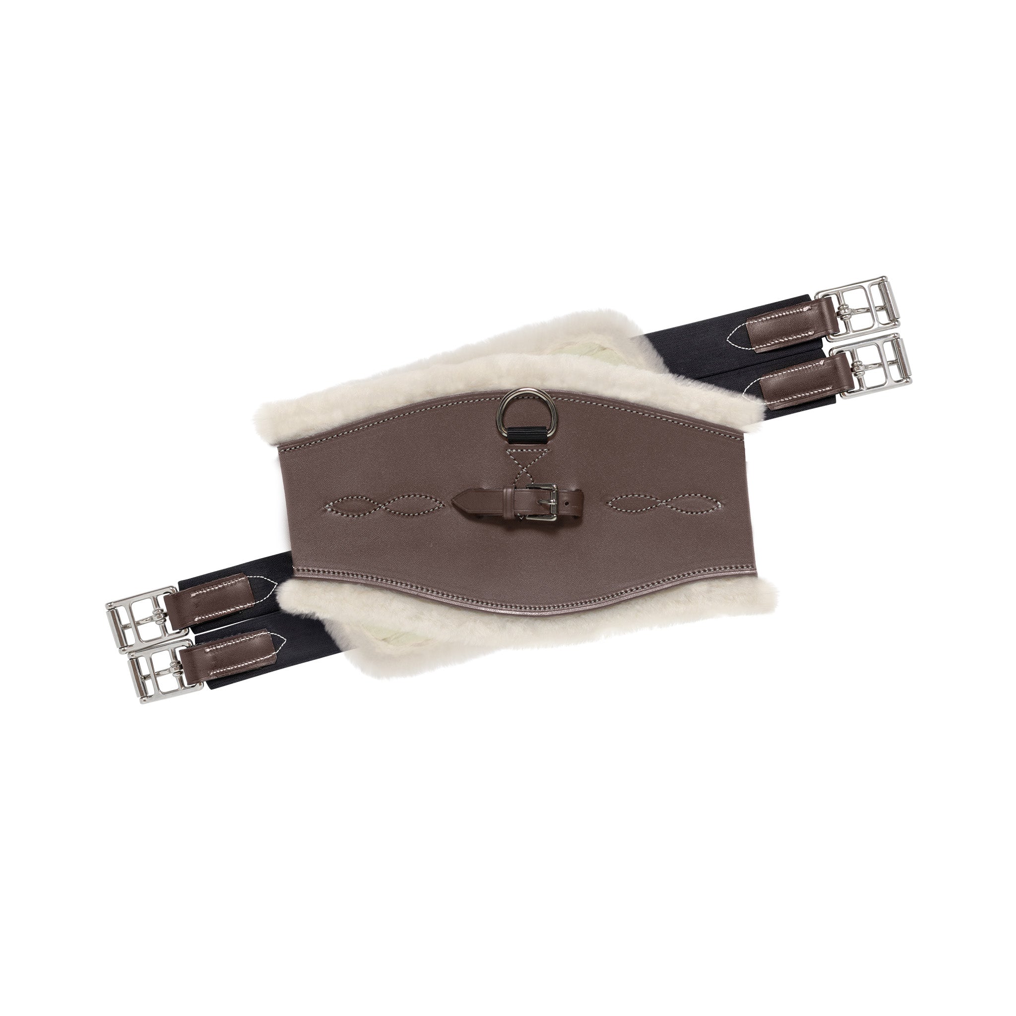 EquiFit Anatomical Jumper Girth, UltraWool Natural liner, folded