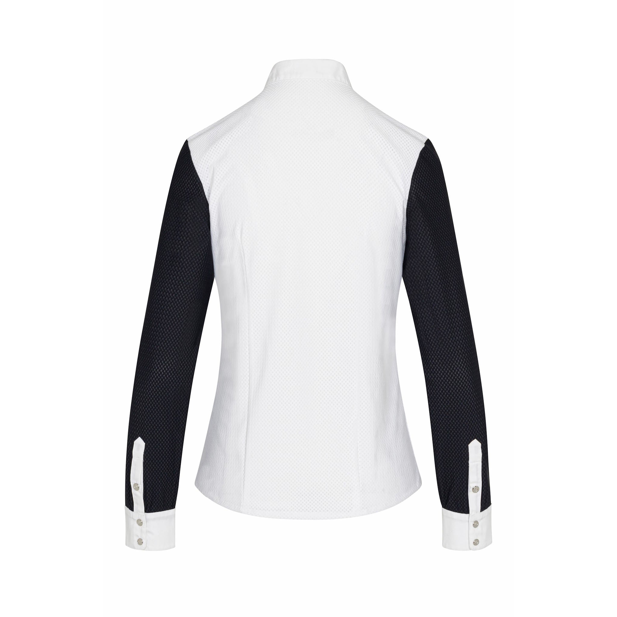 Allon's Jill Long Sleeve Show Shirt in Black and White