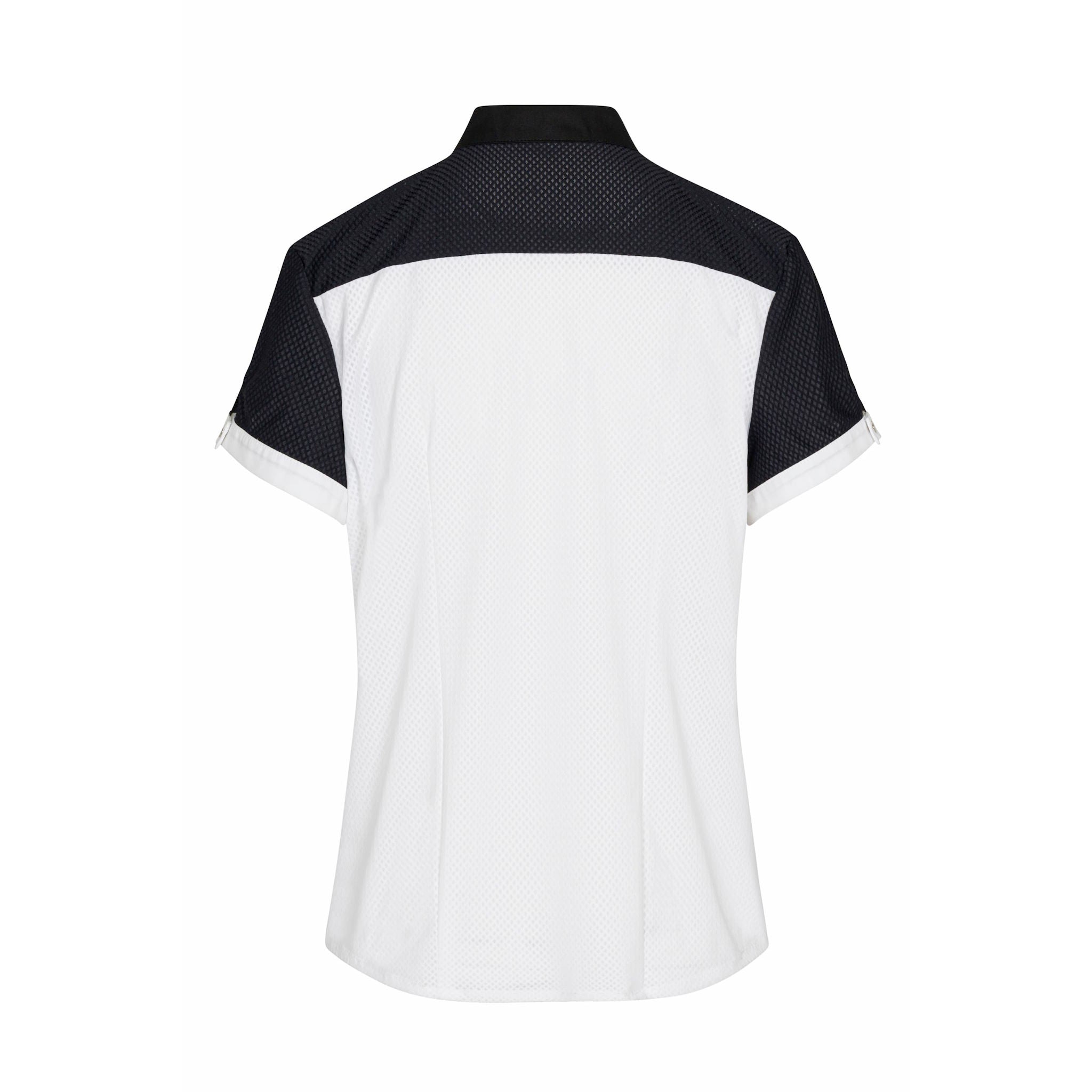 Allon's Jill Short Sleeve Show Shirt in Black and White