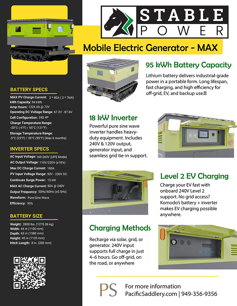 Stable Power Max - Mobile Electric Generator