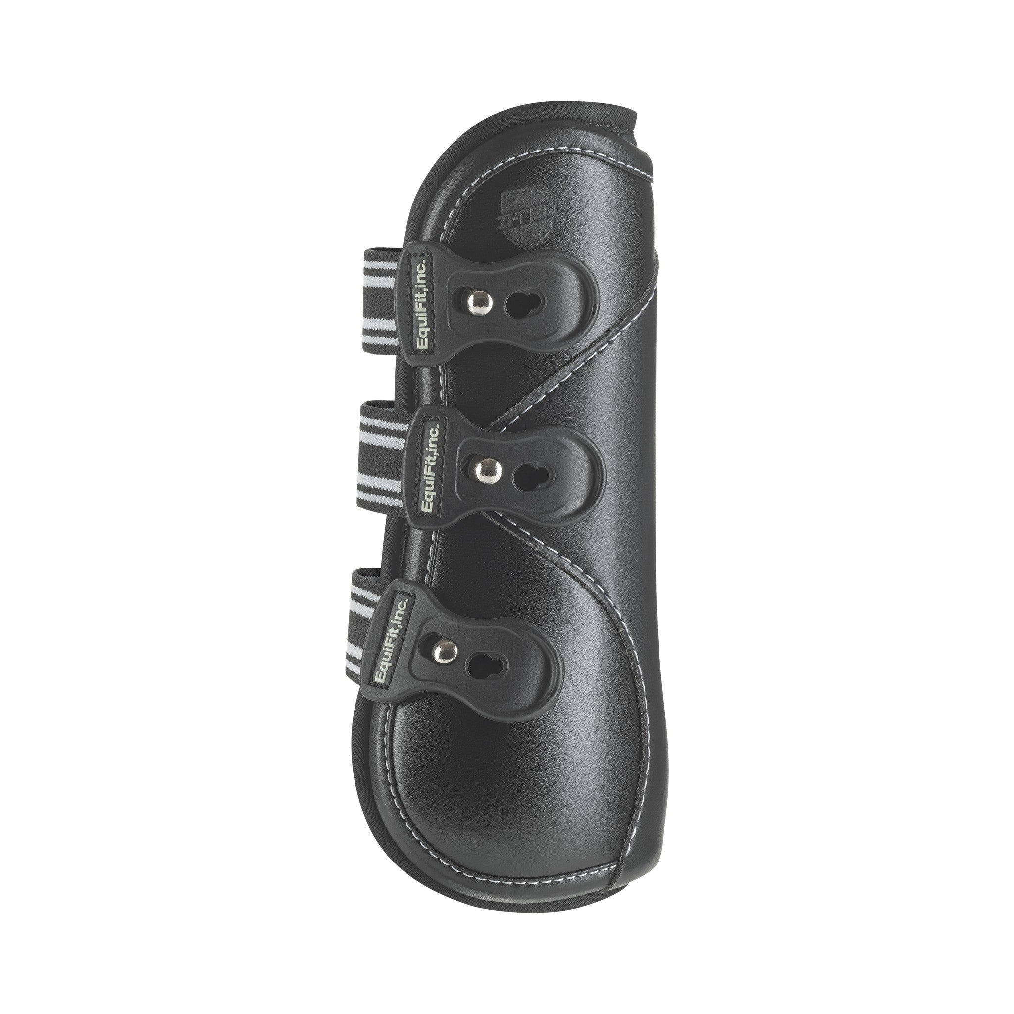 EquiFit D-Teq Open Front Boot, Black, tab side