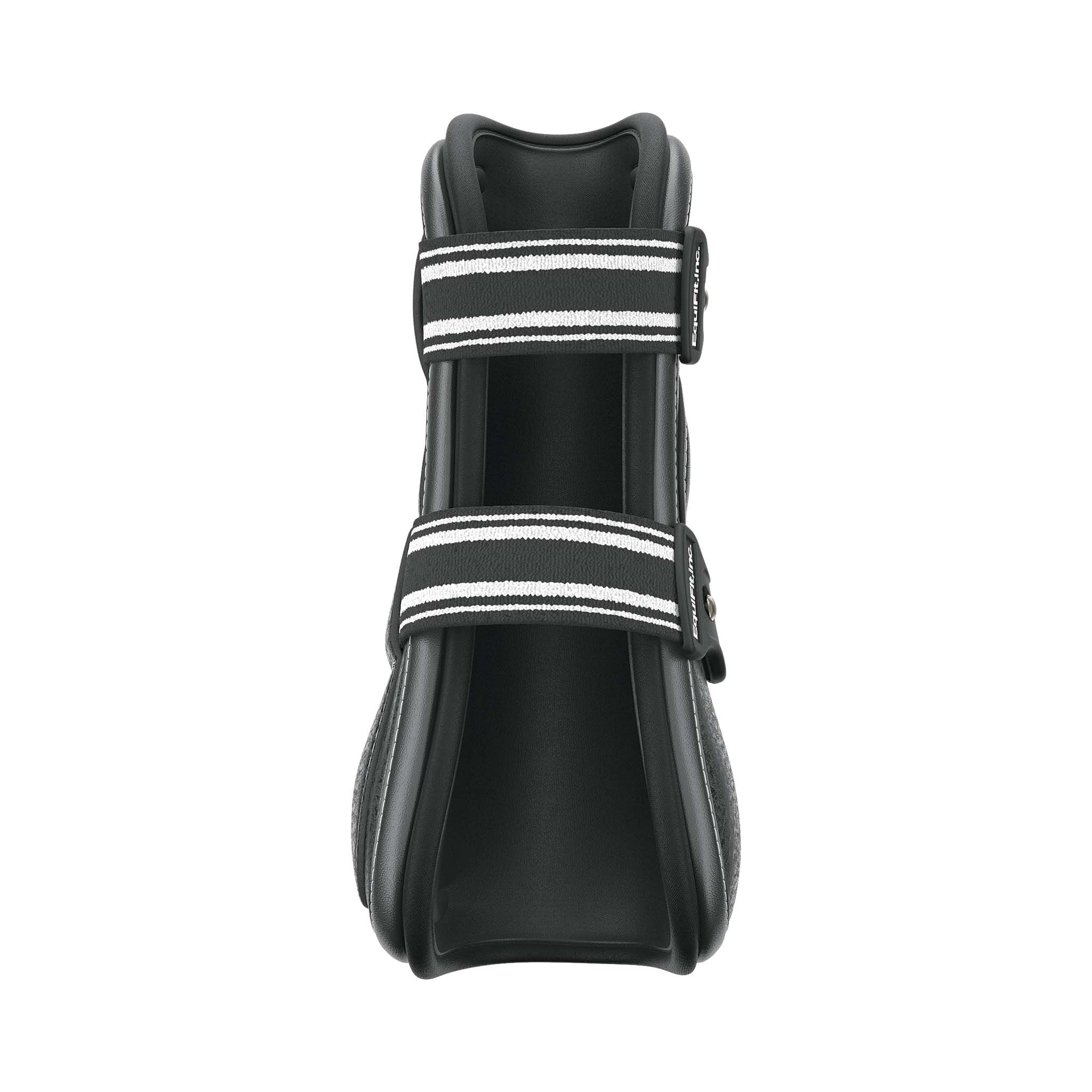 EquiFit D-Teq Pro2 Open Front Boot, Black Ostrich, front