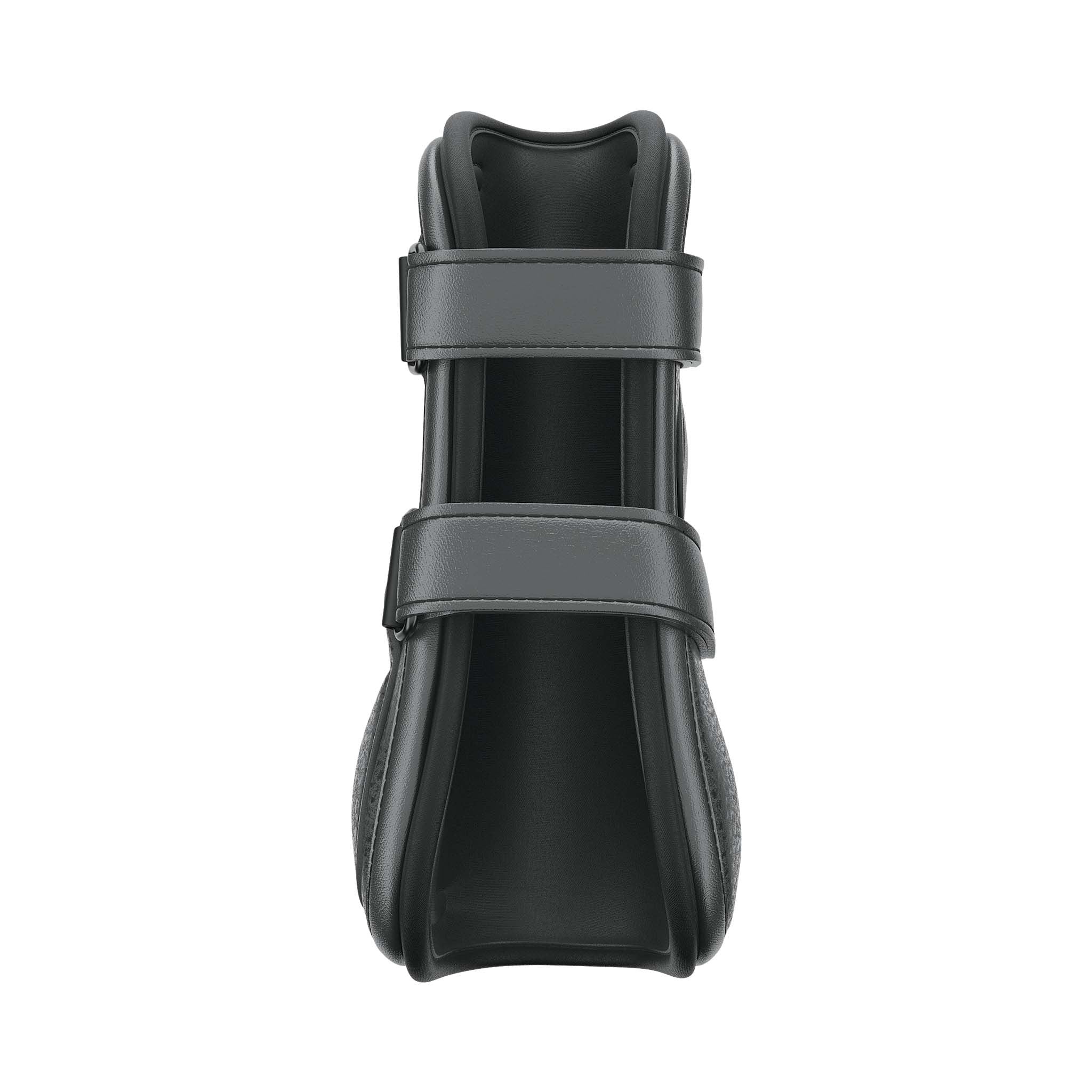 EquiFit D-Teq Pro2V Open Front Boot, Black Ostrich, front
